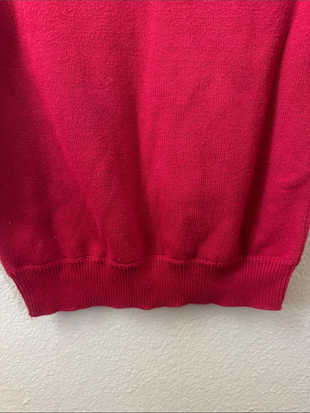 GAP Red Y2K Casual Women's Lightweight Crewneck Sweater with Shoulder Zip - Picture 5 of 6